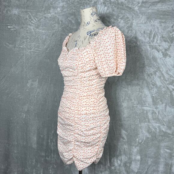 ASTR The Label Ruched Mini Dress XS Floral - Picture 4 of 14